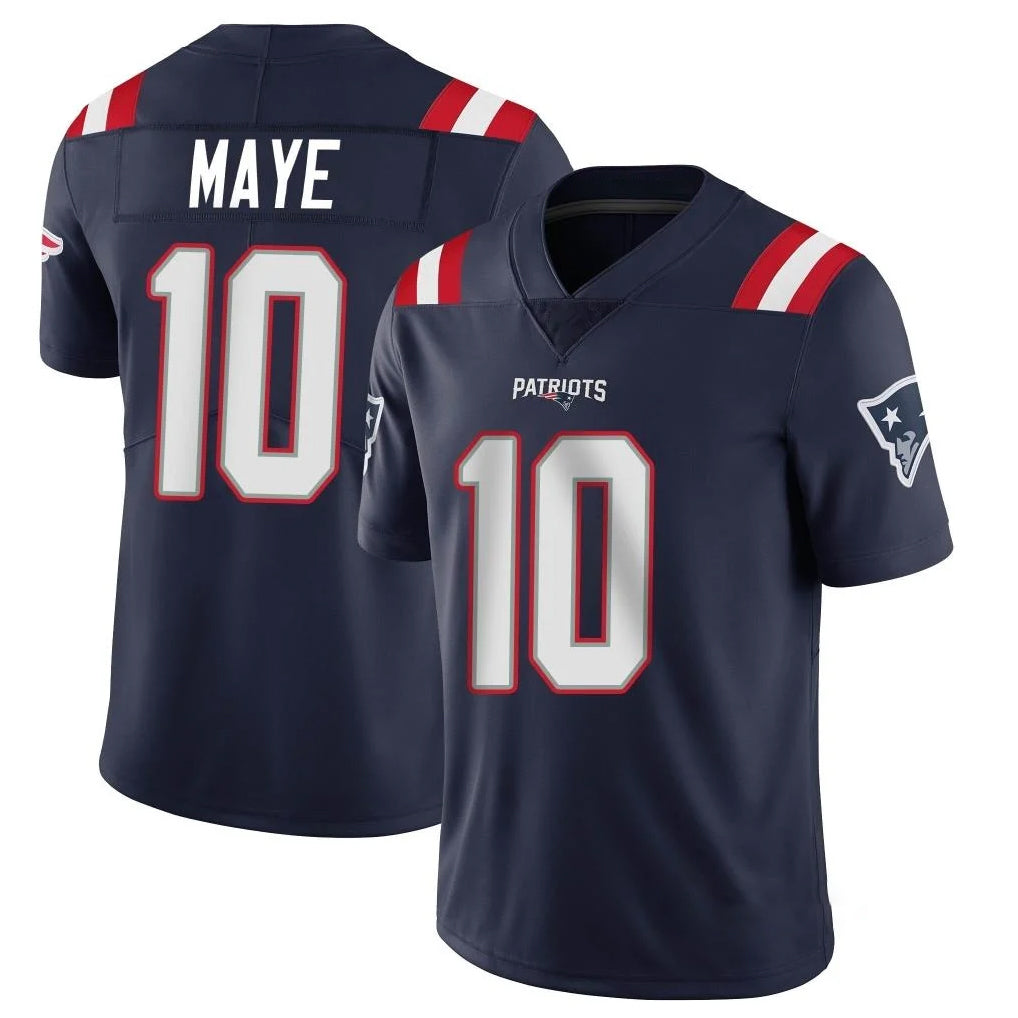 Punc NE.Patriots #10 Drake Maye Player Navy Vapor Untouchable Home Game Stitched Jerseys