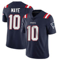 Punc NE.Patriots #10 Drake Maye Player Navy Vapor Untouchable Home Game Stitched Jerseys