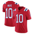 Punc NE.Patriots #10 Drake Maye Player Red Vapor Untouchable Home Game Stitched Jerseys