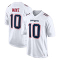 Punc NE.Patriots #10 Drake Maye Player White Fashion Limited Home Game Stitched Jerseys