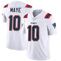 Punc NE.Patriots #10 Drake Maye Player White Vapor Limited Stitched Jerseys