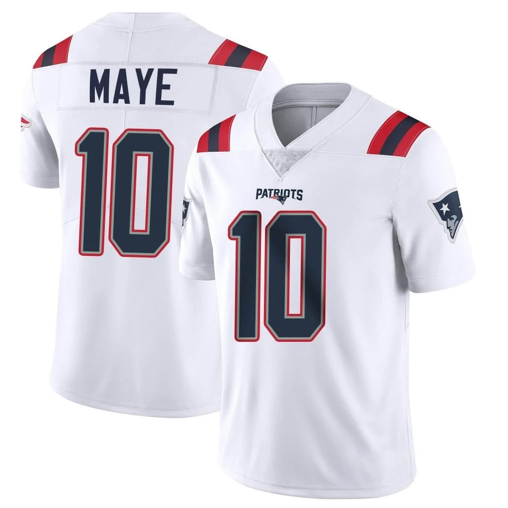 Punc NE.Patriots #10 Drake Maye Player White Vapor Untouchable Home Game Stitched Jerseys