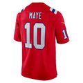 Punc NE.Patriots #10 Drake Maye Red Player Game Stitched Jerseys