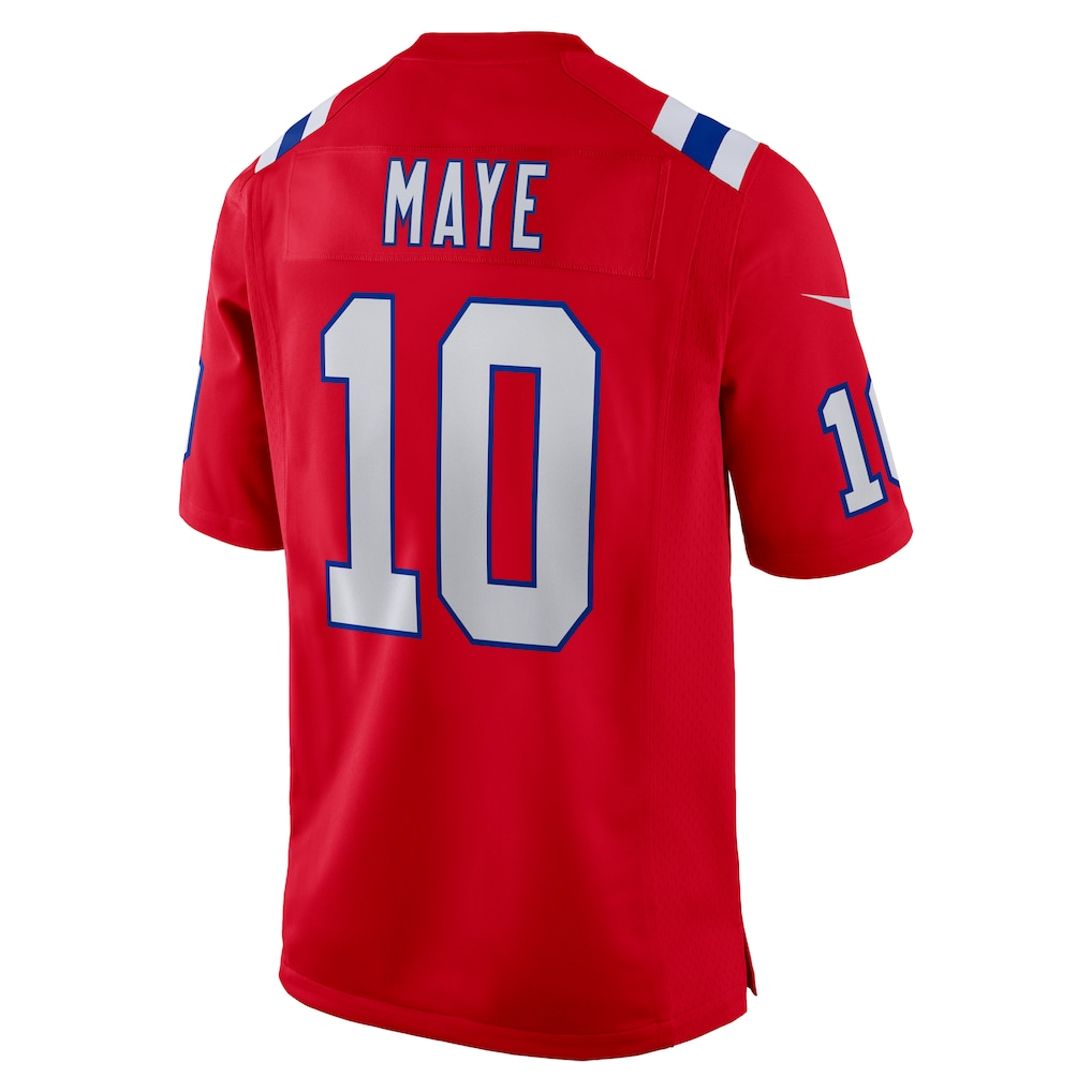 Punc NE.Patriots #10 Drake Maye Red Player Game Stitched Jerseys