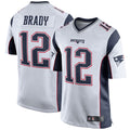 Punc NE.Patriots #12 Tom Brady Player White Home Game Stitched Jerseys