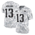 Punc NE.Patriots #13 Mack Hollins Player Arctic Camo Salute To Service Limited Game Stitched Jerseys