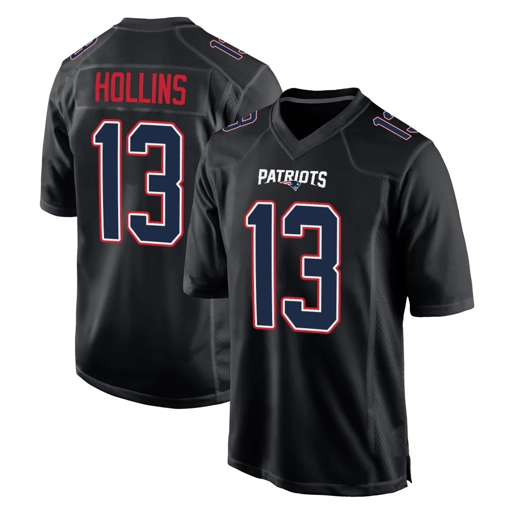 Punc NE.Patriots #13 Mack Hollins Player Carbon Fashion Limited Home Game Stitched Jerseys