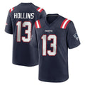 Punc NE.Patriots #13 Mack Hollins Player Navy Home Game Stitched Jerseys