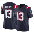 Punc NE.Patriots #13 Mack Hollins Player Navy Limited Vapor F.U.S.E. Home Game Stitched Jerseys
