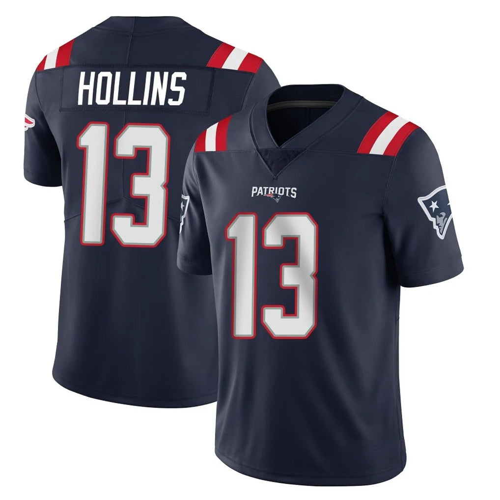 Punc NE.Patriots #13 Mack Hollins Player Navy Vapor Untouchable Home Game Stitched Jerseys