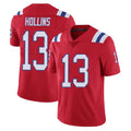 Punc NE.Patriots #13 Mack Hollins Player Red Limited Vapor F.U.S.E. Home Game Stitched Jerseys