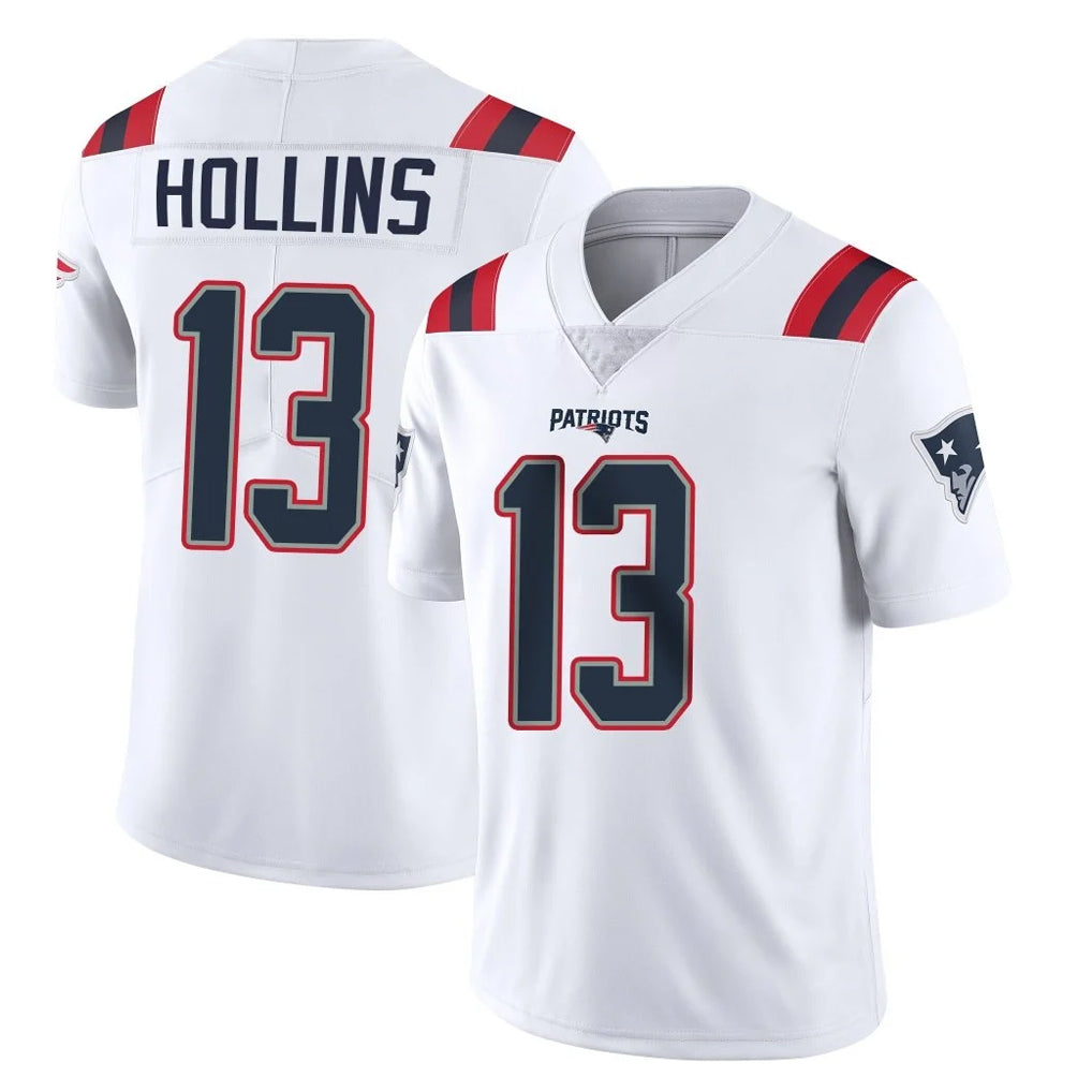 Punc NE.Patriots #13 Mack Hollins Player White Vapor Untouchable Home Game Stitched Jerseys