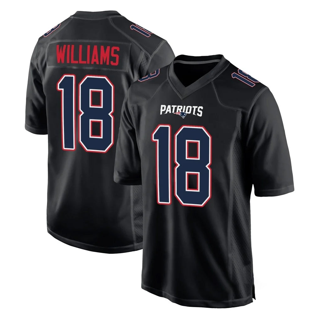 Punc NE.Patriots #18 Kyle Williams Player Carbon Fashion Limited Home Game Stitched Jerseys