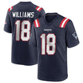Punc NE.Patriots #18 Kyle Williams Player Navy Home Game Stitched Jerseys