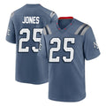 Punc NE.Patriots #25 Marcus Jones Player Blue Rivalries Collection Home Game Stitched Jerseys