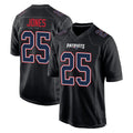 Punc NE.Patriots #25 Marcus Jones Player Carbon Fashion Limited Home Game Stitched Jerseys