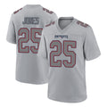 Punc NE.Patriots #25 Marcus Jones Player Gray Fashion Limited Home Game Stitched Jerseys