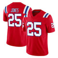 Punc NE.Patriots #25 Marcus Jones Player Red Limited Vapor F.U.S.E. Home Game Stitched Jerseys