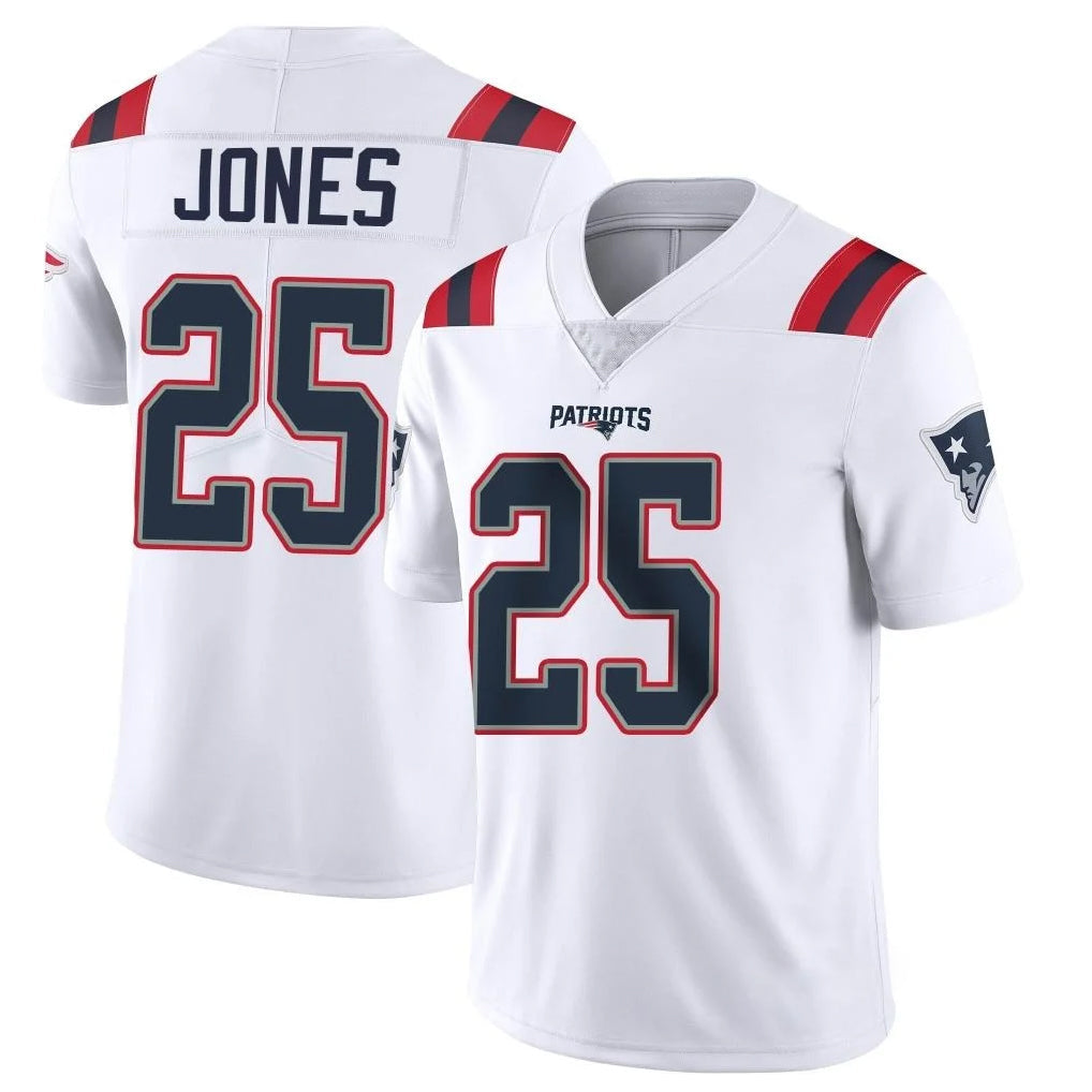 Punc NE.Patriots #25 Marcus Jones Player White Vapor Untouchable Home Game Stitched Jerseys