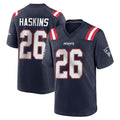 Punc NE.Patriots #26 Hassan Haskins Navy Home Game Stitched Jerseys