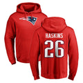 Punc NE.Patriots #26 Hassan Haskins Player Red LOGO Pullover Hoodies Home Game Stitched Jerseys