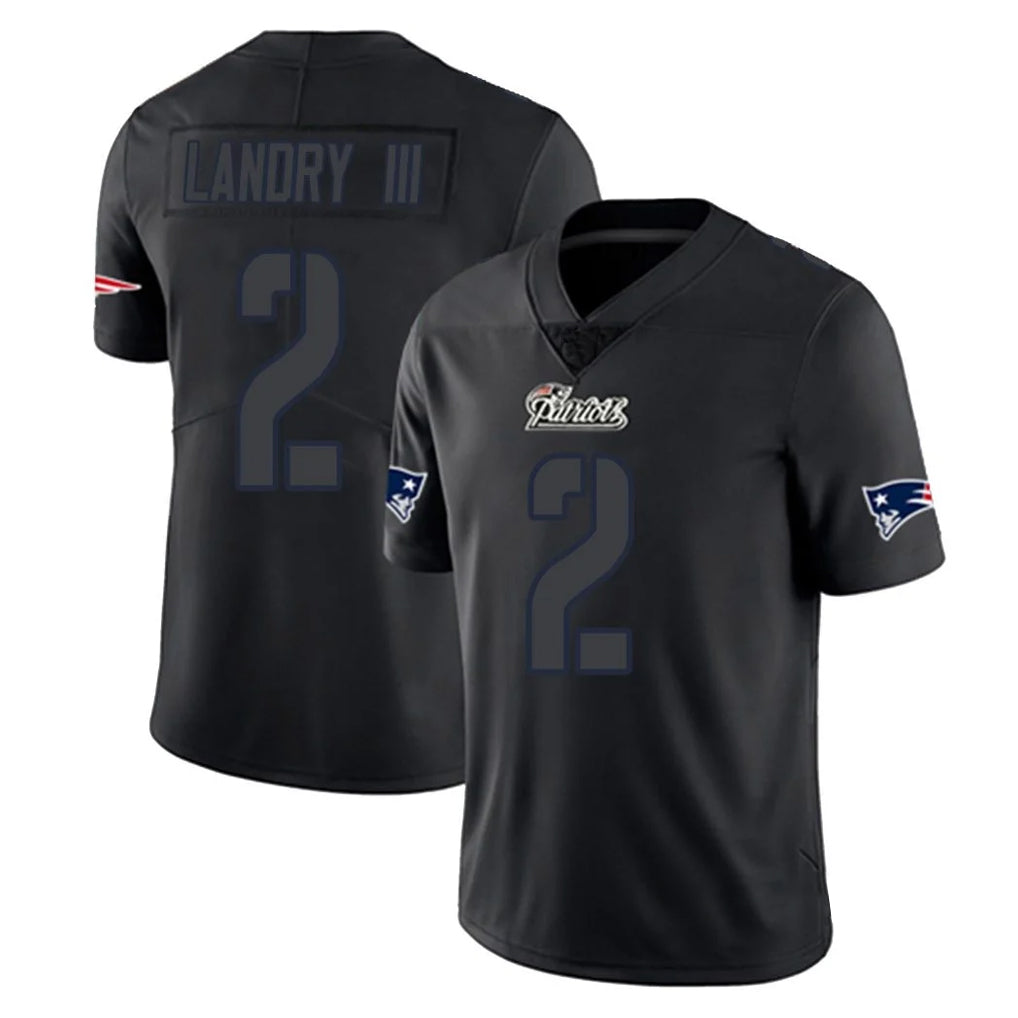 Punc NE.Patriots #2 Harold Landry III Player Black Impact LImited Home Game Stitched Jerseys