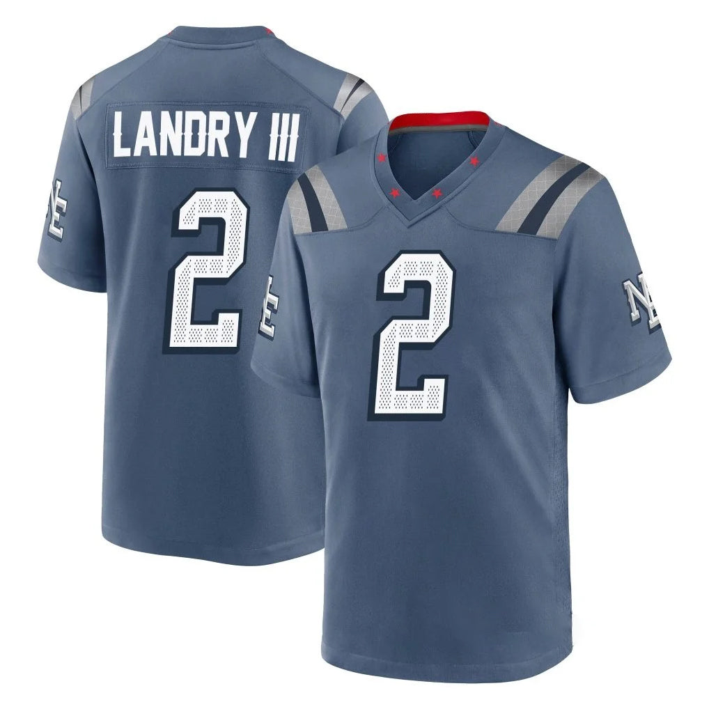 Punc NE.Patriots #2 Harold Landry III Player Blue Rivalries Collection Home Game Stitched Jerseys