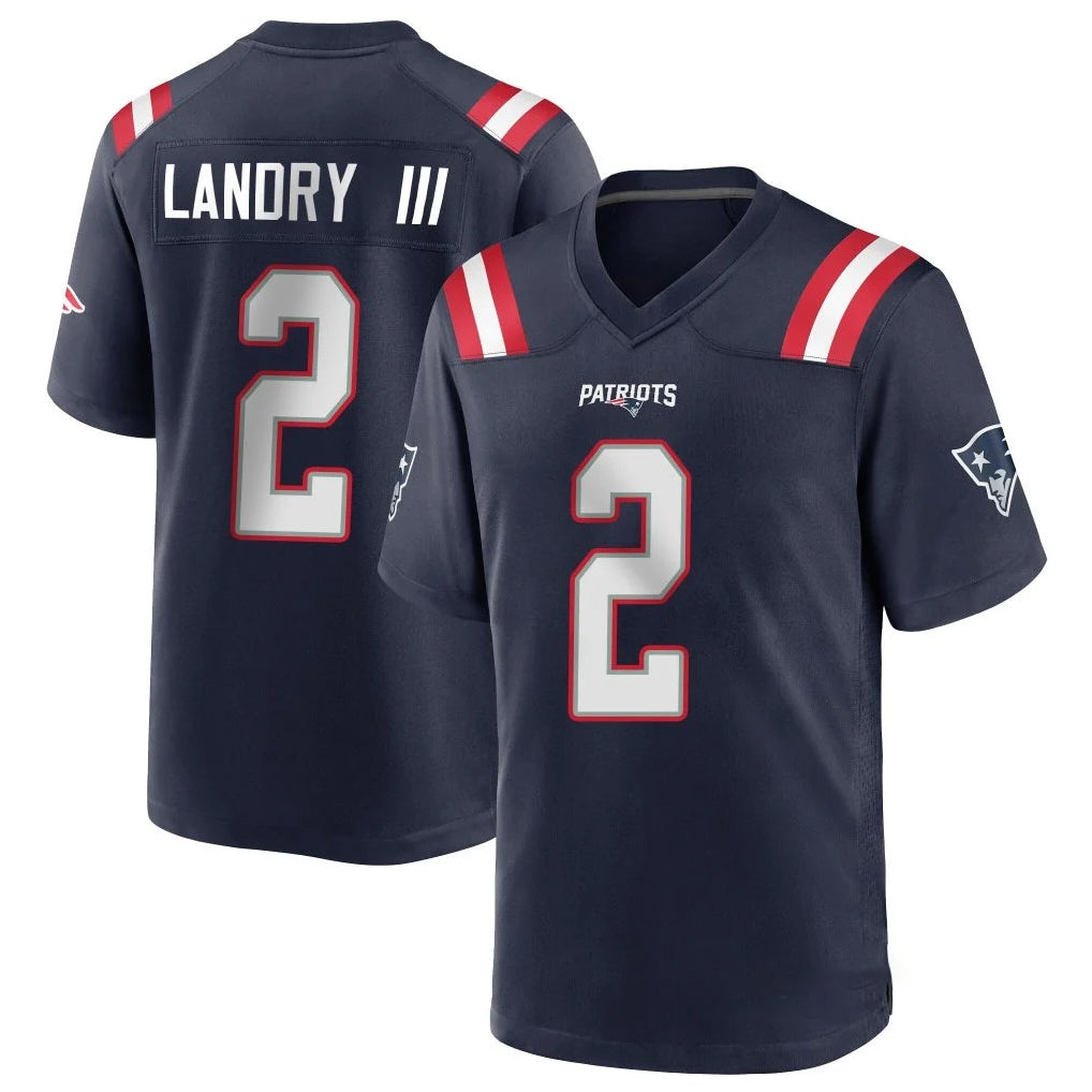 Punc NE.Patriots #2 Harold Landry III Player Navy Home Game Stitched Jerseys