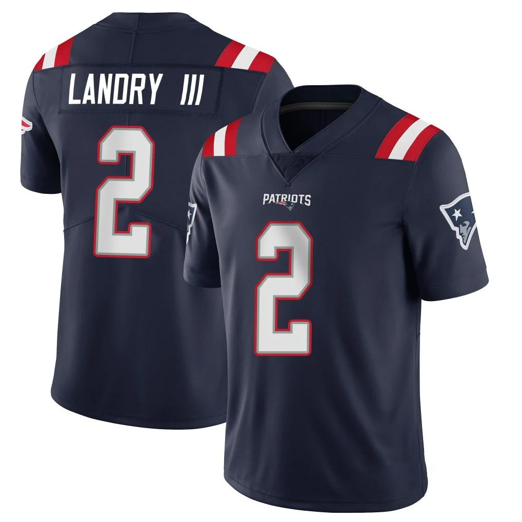 Punc NE.Patriots #2 Harold Landry III Player Navy Vapor Untouchable Home Game Stitched Jerseys