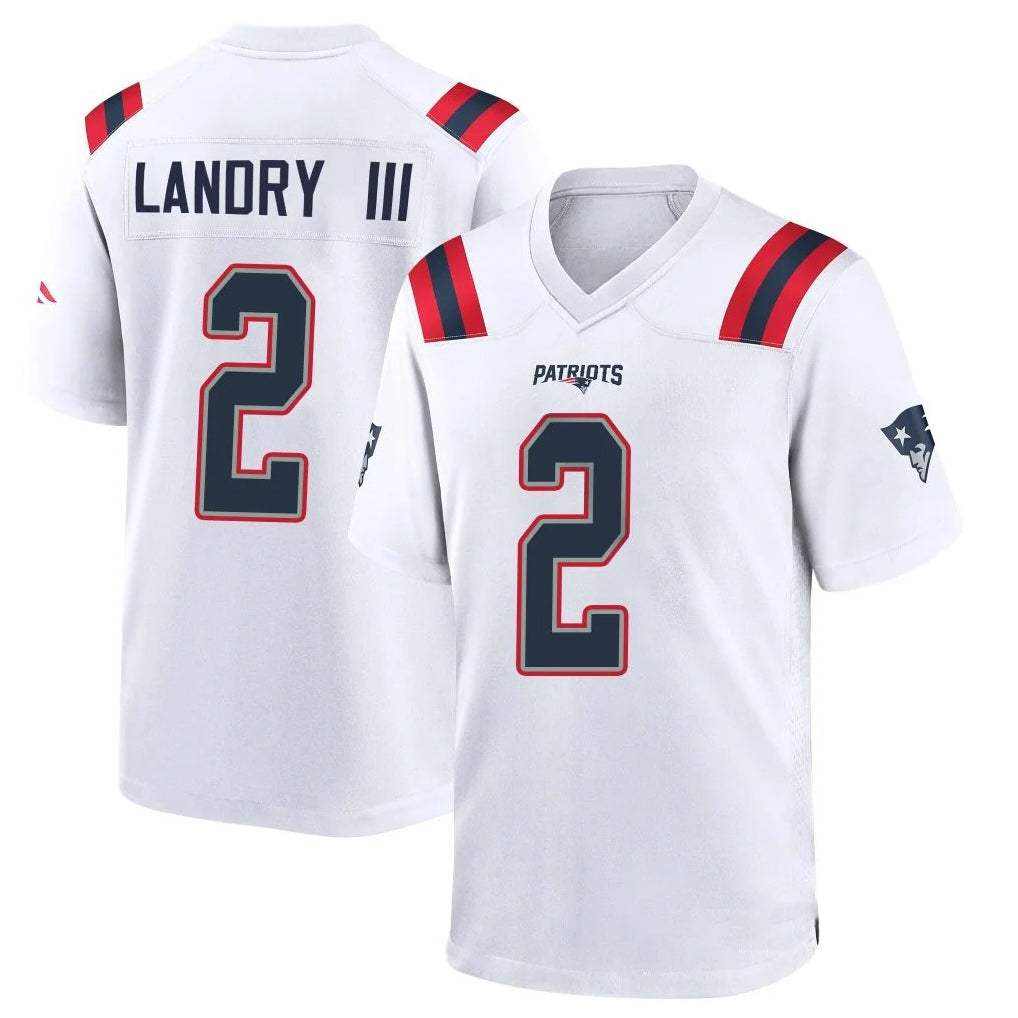 Punc NE.Patriots #2 Harold Landry III Player White Home Game Stitched Jerseys
