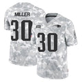 Punc NE.Patriots #30 Jam Miller Player Arctic Camo Salute To Service Limited Game Stitched Jerseys