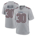 Punc NE.Patriots #30 Jam Miller Player Gray Fashion Limited Home Game Stitched Jerseys