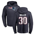 Punc NE.Patriots #30 Jam Miller Player Navy LOGO Pullover Hoodies Home Game Stitched Jerseys