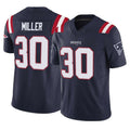 Punc NE.Patriots #30 Jam Miller Player Navy Limited Vapor F.U.S.E. Home Game Stitched Jerseys