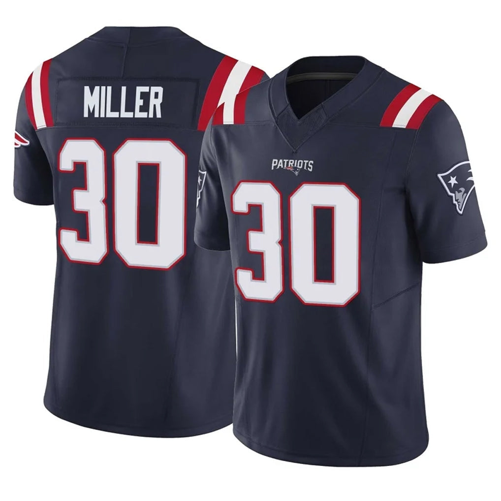 Punc NE.Patriots #30 Jam Miller Player Navy Limited Vapor F.U.S.E. Home Game Stitched Jerseys