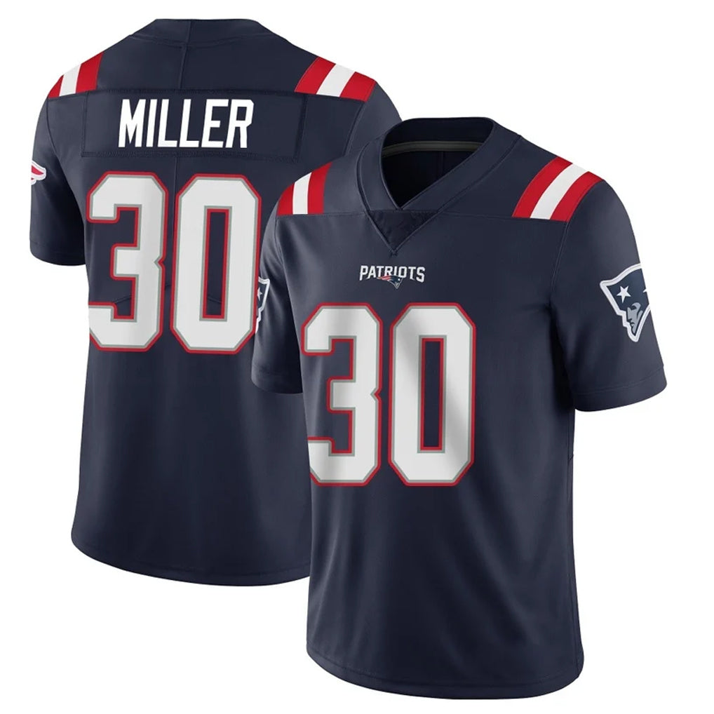 Punc NE.Patriots #30 Jam Miller Player Navy Vapor Untouchable Home Game Stitched Jerseys