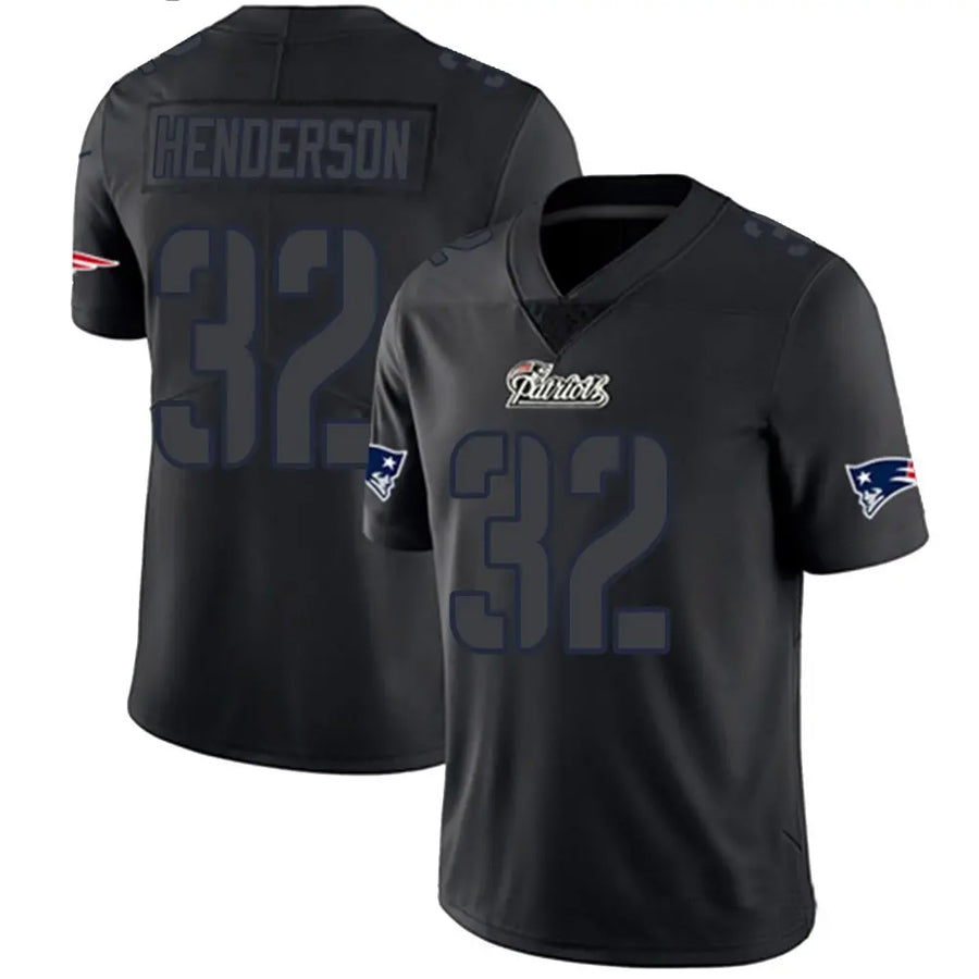 Punc NE.Patriots #32 TreVeyon Henderson Player Black Limited Impact Stitched Jerseys