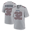 Punc NE.Patriots #32 TreVeyon Henderson Player Gray Fashion Limited Home Game Stitched Jerseys