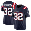 Punc NE.Patriots #32 TreVeyon Henderson Player Navy Limited Vapor F.U.S.E. Home Game Stitched Jerseys