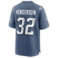 Punc NE.Patriots #32 TreVeyon Henderson Player Storm Blue Rivalries Collection Game Stitched Jerseys