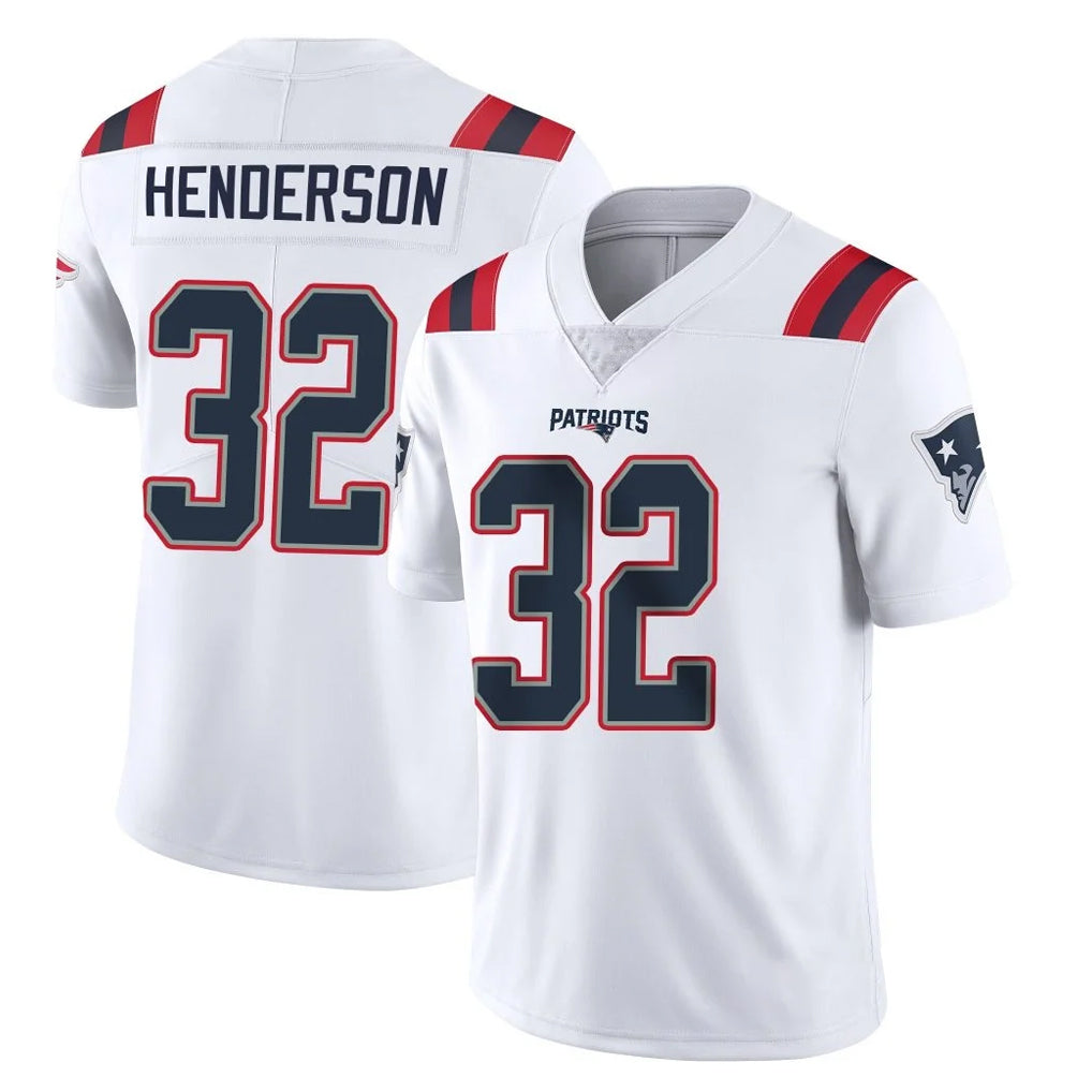Punc NE.Patriots #32 TreVeyon Henderson Player White Vapor Untouchable Home Game Stitched Jerseys