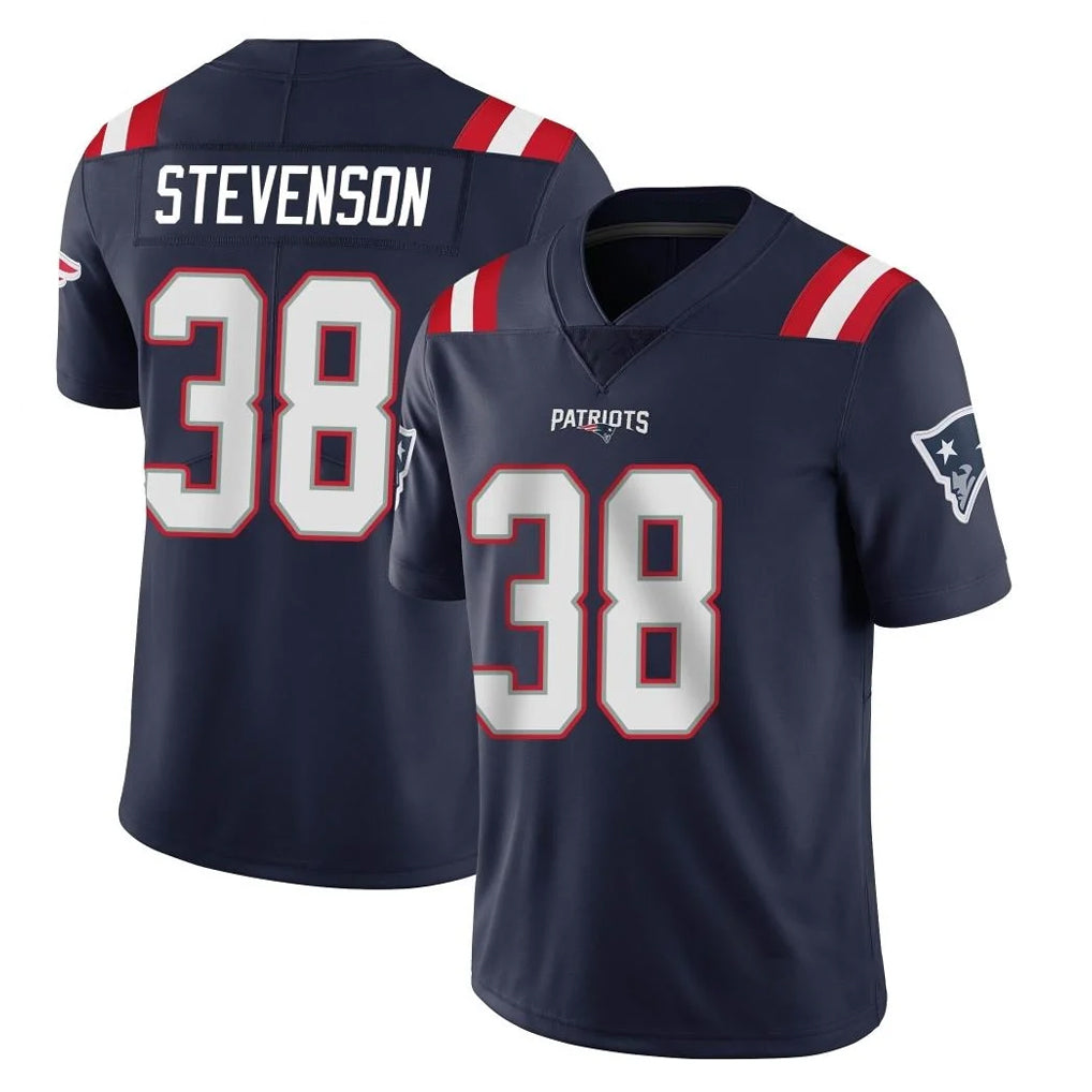 Punc NE.Patriots #38 Rhamondre Stevenson Player Navy Vapor Untouchable Home Game Stitched Jerseys