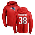 Punc NE.Patriots #38 Rhamondre Stevenson Player Red LOGO Pullover Hoodies Home Game Stitched Jerseys