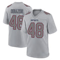 Punc NE.Patriots #48 Namdi Obiazor Player Gray Fashion Limited Home Game Stitched Jerseys
