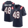 Punc NE.Patriots #48 Namdi Obiazor Player Navy Home Game Stitched Jerseys