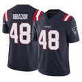 Punc NE.Patriots #48 Namdi Obiazor Player Navy Limited Vapor F.U.S.E. Home Game Stitched Jerseys