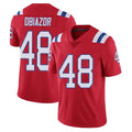 Punc NE.Patriots #48 Namdi Obiazor Player Red Vapor Untouchable Home Game Stitched Jerseys