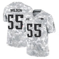 Punc NE.Patriots #55 Jared Wilson Player Arctic Camo Salute To Service Limited Game Stitched Jerseys