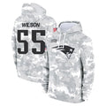 Punc NE.Patriots #55 Jared Wilson Player Arctic Camo Salute to Service Pullover Hoodies Limited Game Stitched Jerseys