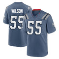 Punc NE.Patriots #55 Jared Wilson Player Blue Rivalries Collection Home Game Stitched Jerseys